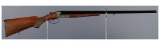 Game Scene Engraved Simson Boxlock 16 Ga. Double Barrel Shotgun