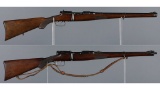 Two Steyr Mannlicher-Schoenauer Bolt Action Rifles