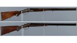 Two Factory Engraved German Hammer Drillings