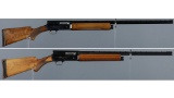 Two Belgian Browning Auto-5 Semi-Automatic Shotguns