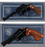 Two Smith & Wesson Double Action Revolvers with Boxes