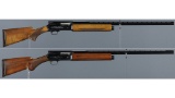 Two Belgian Browning Auto-5 Semi-Automatic Shotguns