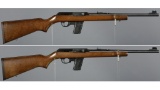 Two Marlin Model 9 Semi-Automatic Camp Carbines