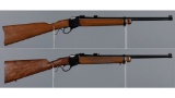 Two Ruger No. 3 Single Shot Rifles