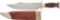 Broomhead & Thomas Celebrated American Hunting Knife with Sheath