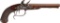 Engraved and Gold Inlaid Prosser Double Barrel Flintlock Pistol