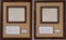 Framed Warrant and Subpoena Documents Relating to Pat Garrett