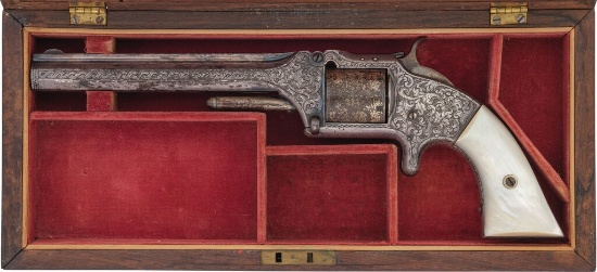 Boîte De Présentation Pour Revolver Smith & Wesson .38 Safety Hammerless 5ème Modèle - Neuf Magnétique