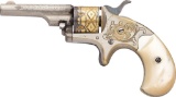 Factory Engraved Colt Open Top Pocket Spur Trigger Revolver