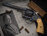 Factory Engraved U.S. Colt New Army Model 1903 Revolver & Sword