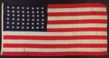 U.S. 48-Star Sea Hoisting Ensign from Cruiser USS Tuscaloosa