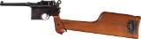 Mauser 1896 Flat Side Broomhandle with Matching Stock
