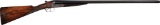 Engraved Daniel Fraser & Co. Boxlock Double Barrel Shotgun