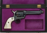 Engraved and Inlaid Colt 2nd Gen Single Action Army Revolver