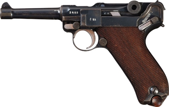 Bavarian Machine Gun Unit Marked Erfurt 1908 Luger with Holster | Guns ...