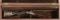Cased Engraved J.M. Caswell Half-Stock Percussion Sporting Rifle