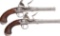 Pair of Silver Mounted E. North 