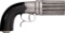 Engraved J.J. Herman Brevete 18-Shot Percussion Pepperbox