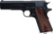 First Year U.S. Colt Model 1911 Pistol with Factory Letter