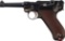DWM 1908 Military Luger Pistol with Matching Mag and Holster
