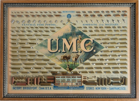 Union Metallic Cartridge Co. Cartridge Display Board