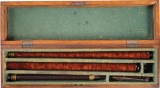 E.M Reilly Retailed British Cane Air Gun Cased Set