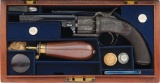 Panel Scene Engraved John S. Roberts English Percussion Revolver