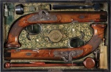 Cased Presentation Inscribed Kuchenreuter Percussion Pistols