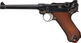 WWI German DWM Model 1914 Navy Luger Pistol Dated 1917