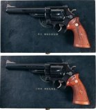 Two Consecutive Smith & Wesson Pre-Model 29 Revolvers