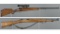 Two Swedish Husqvarna Model 1938 Bolt Action Rifles