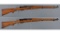 Two Swiss K31 Straight Pull Bolt Action Rifles