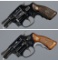 Two Smith & Wesson Double Action Revolvers
