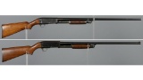 Two Slide Action Shotguns