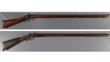 Two Percussion American Long Rifles