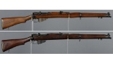Two British Military Bolt Action Rifles