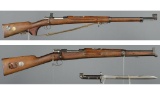 Two Swedish Carl Gustaf Bolt Action Rifles