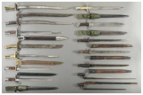 Group of Fourteen Edged Weapns