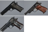 Three Spanish Semi-Automatic Pistols