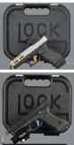 Two Glock Semi-Automatic Pistols with Cases