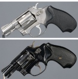 Two Smith & Wesson Double Action Revolvers