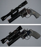 Two Dan Wesson Double Action Revolvers with Scopes
