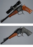 Two Thompson Center Arms Contender Single Shot Pistols