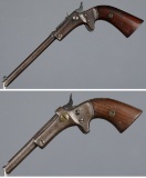 Two Stevens Single Shot Pistols