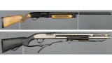 Two Slide Action Shotguns
