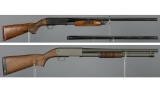 Two Ithaca Slide Action Shotguns