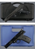 Two Semi-Automatic Pistols with Cases