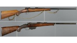Two Bolt Action Sporting Rifles
