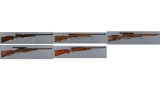 Five Savage Bolt Action Rifles