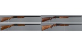 Four Winchester Single Barrel Shotguns